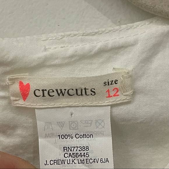 Crewcuts Girls White Embroidered Shift Dress - Picture 8 of 9